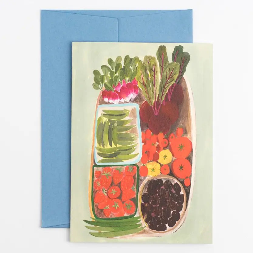 Summer Harvest greetings card by Peggy & Kate