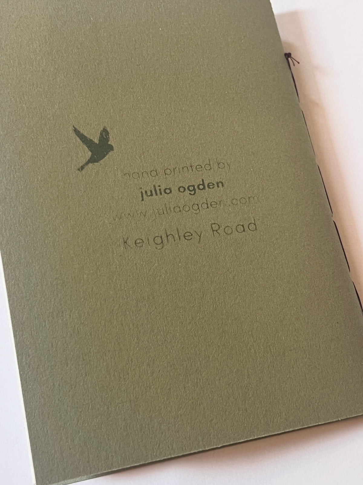 Julia Ogden screen printed notebook