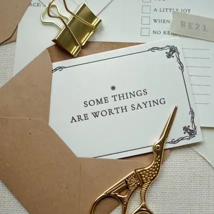 Folkpress letterpress correspondence cards