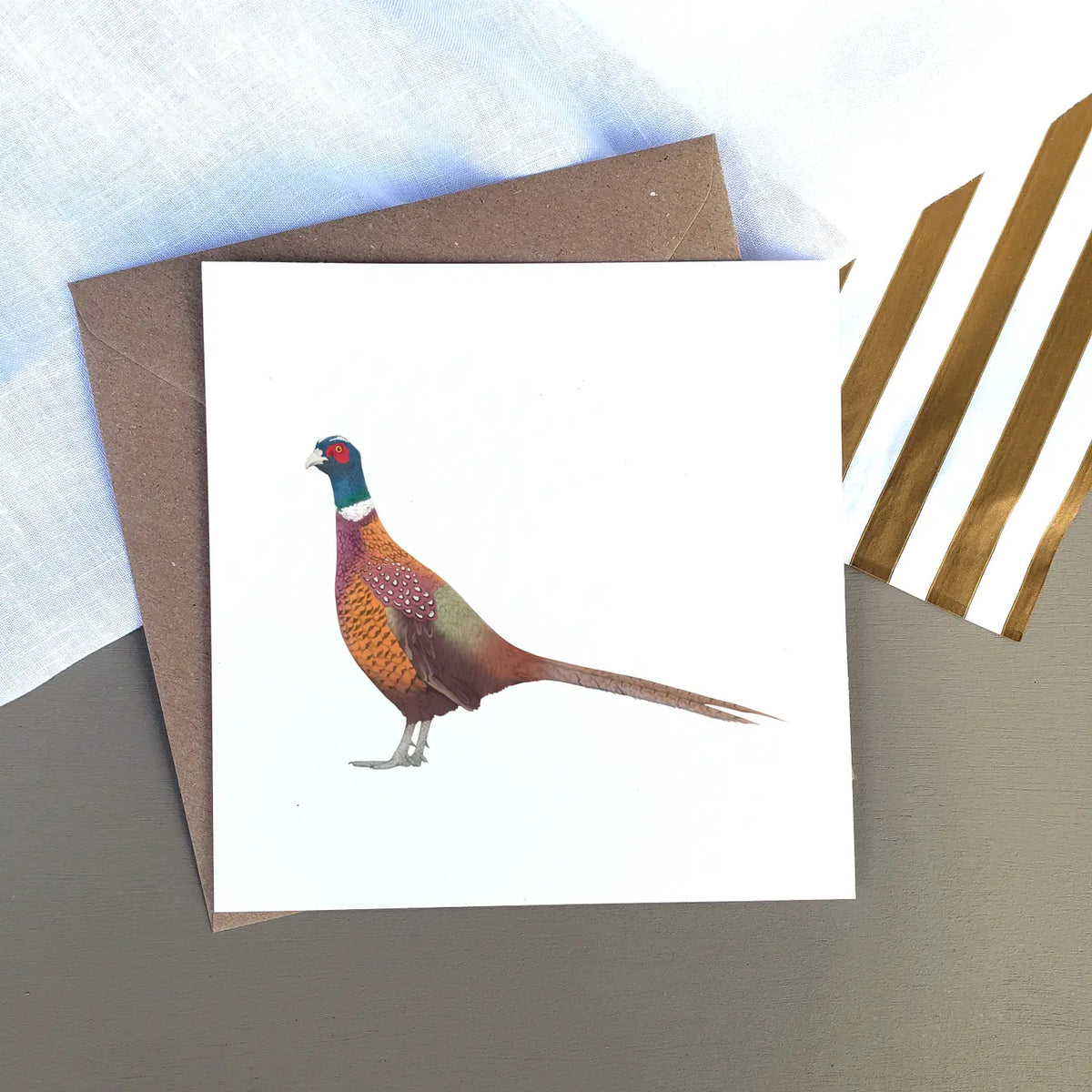 Lauren Fitton greetings card pheasant