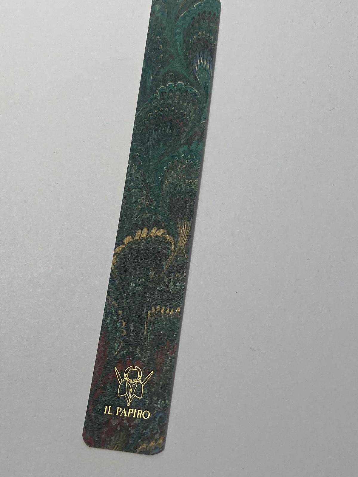 Il papiro hand marbled bookmark