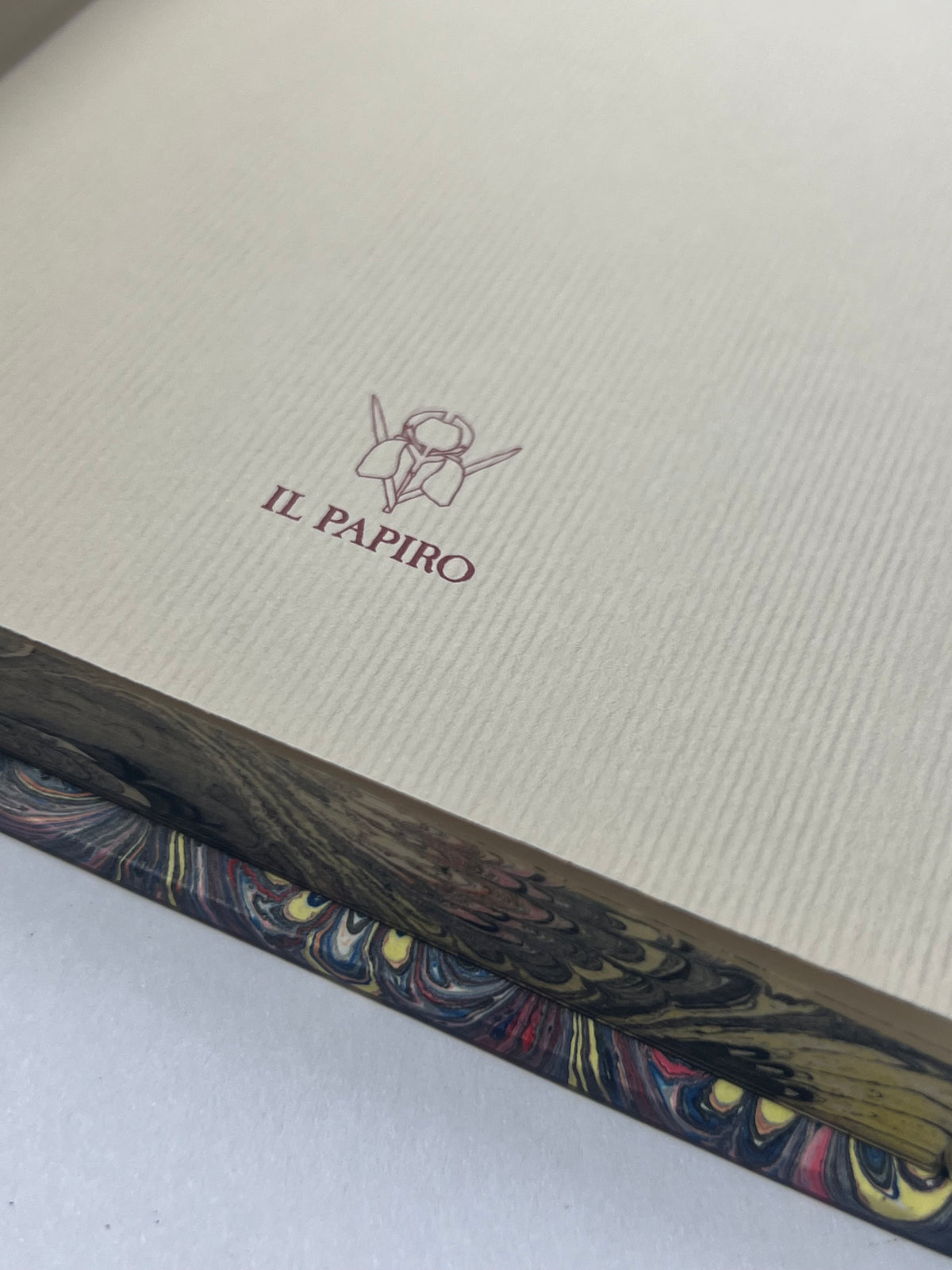 Il papiro hand marbled notebook
