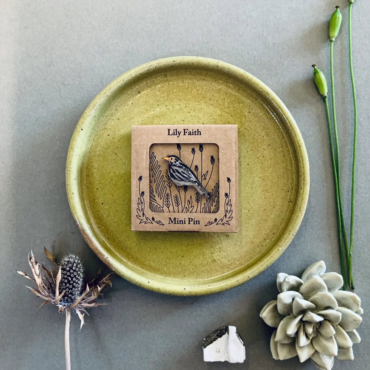 Lily Faith Blackbird pin