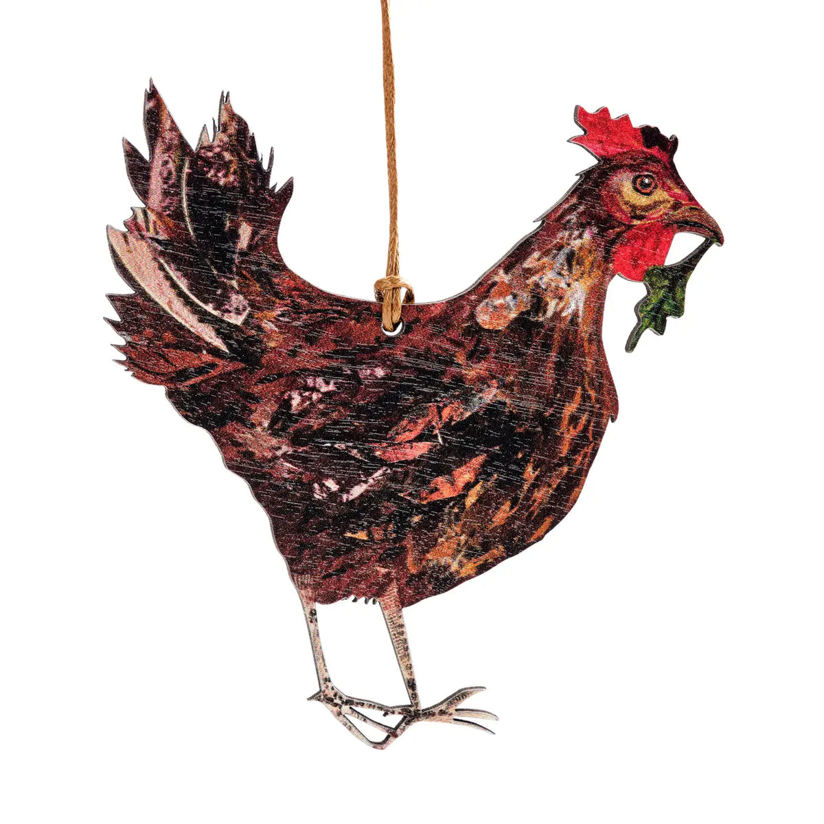 Clare O ‘ Neill hen plywood decoration