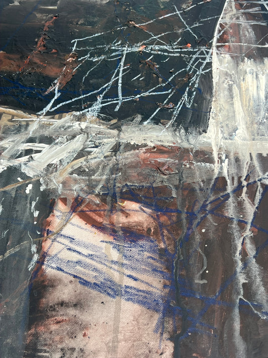 Mixed media painting by Andrew Lawes