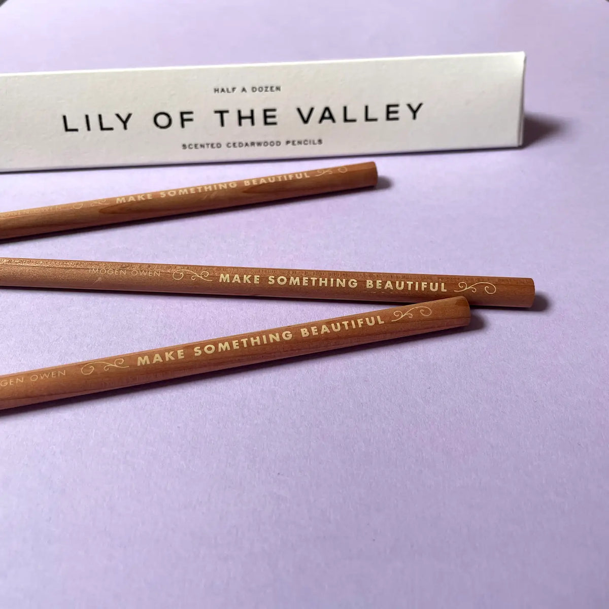 Imogen Owen scented pencils lily of the valley