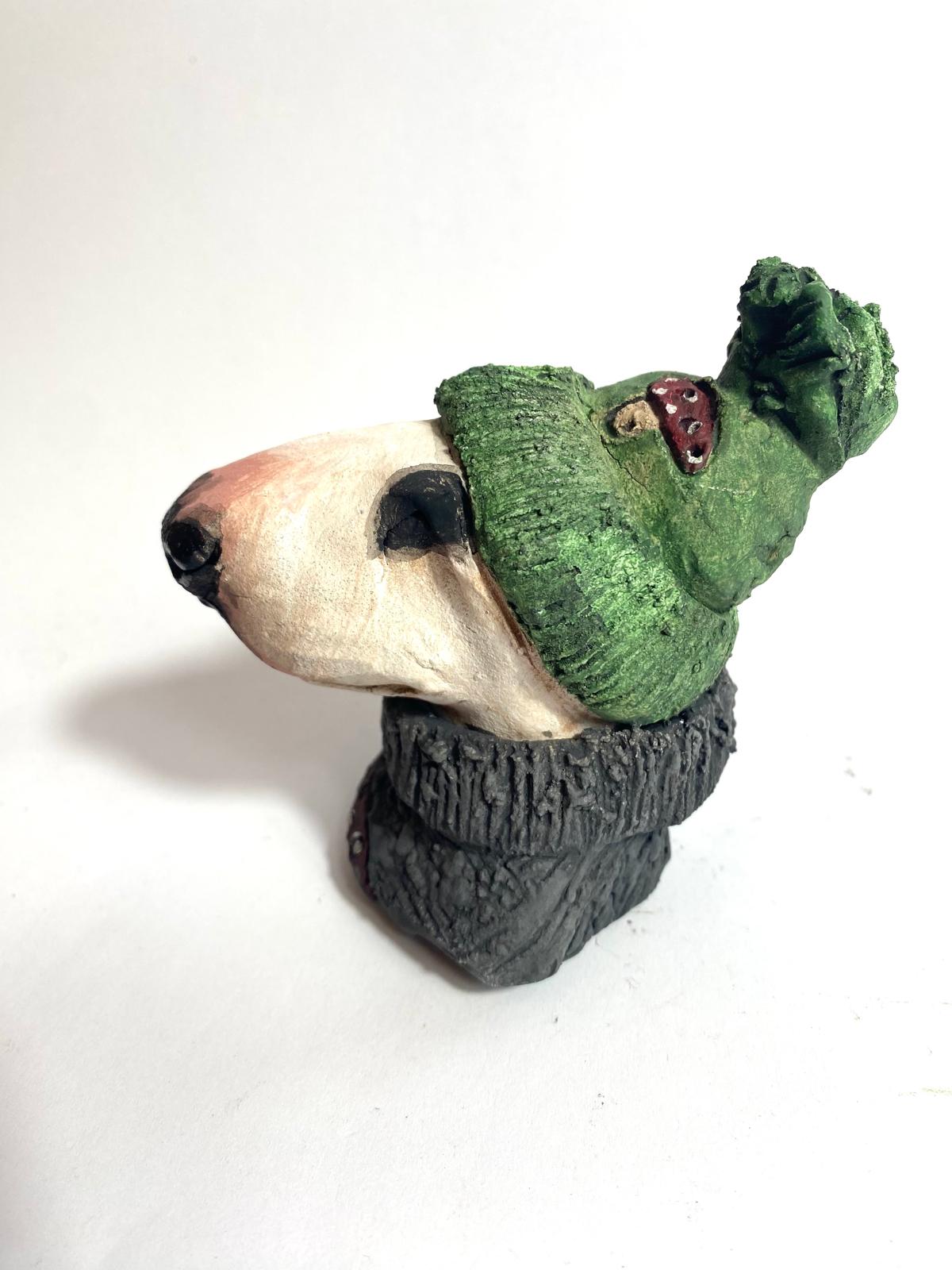woodland walk bully with Autumn jumper by Olivia Brown buffoonery collection