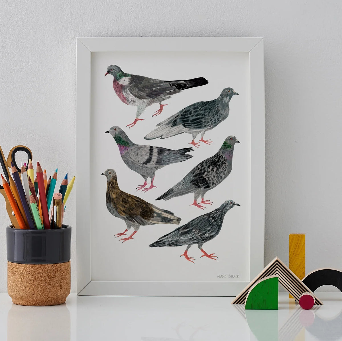 13- Pigeon themed art