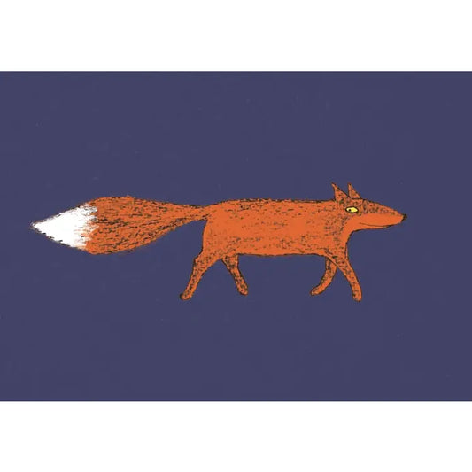 Feeling lucky fox   greetings card