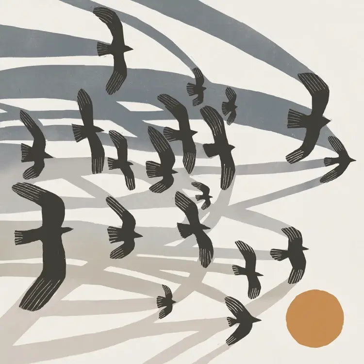 Flights by Tjitske Kamphuis greetings card