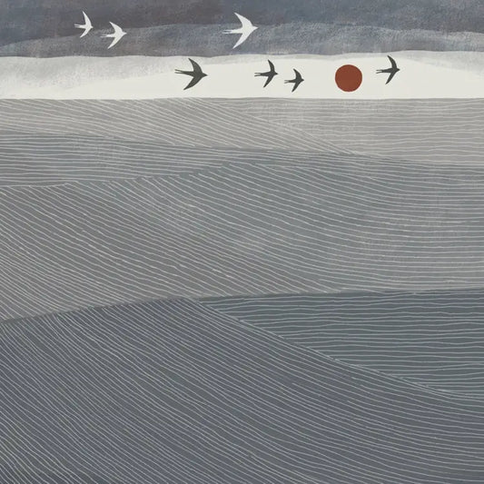 Swallows migrating  by Tjitske Kamphuis greetings card