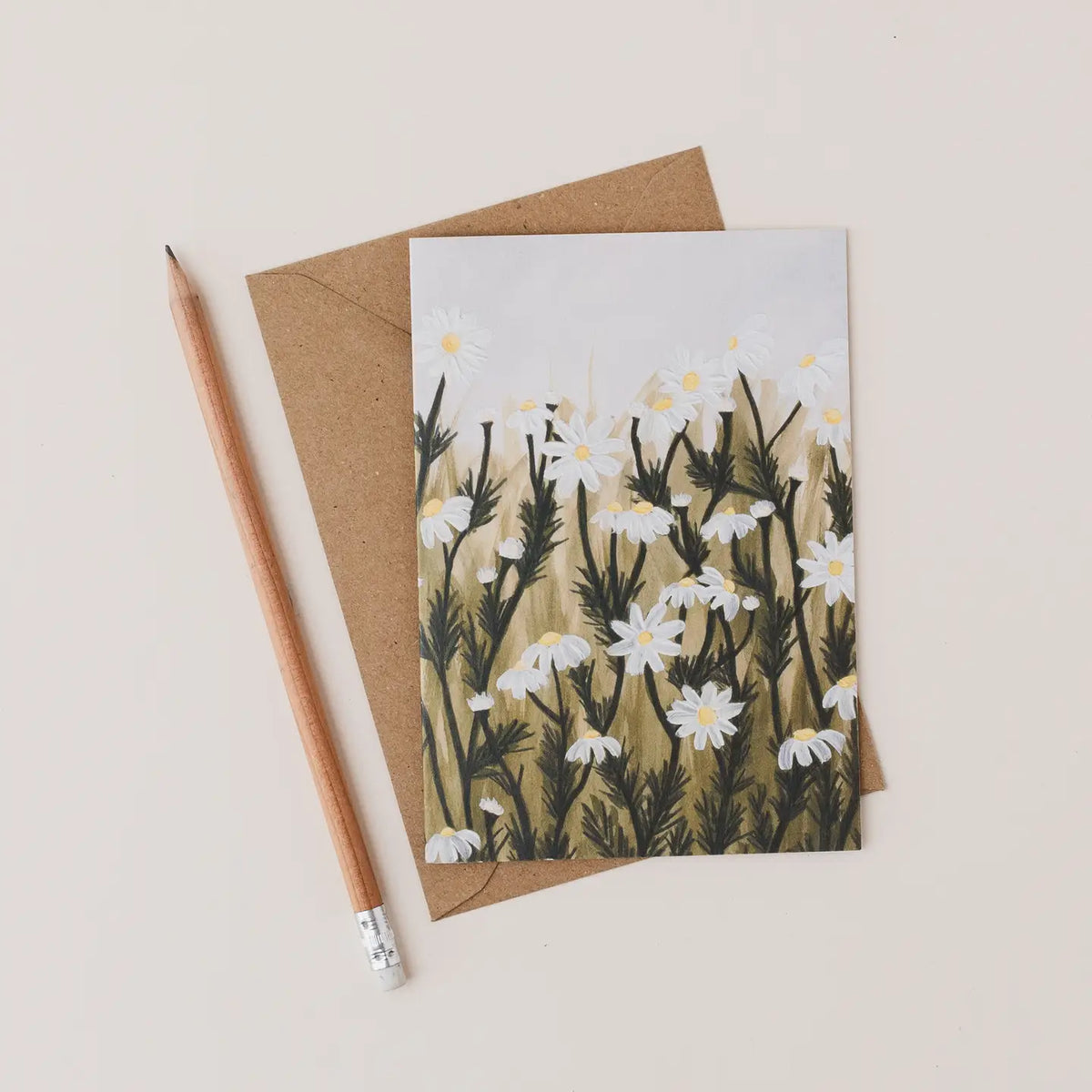 Joy Jen greeting card Daisies flower card