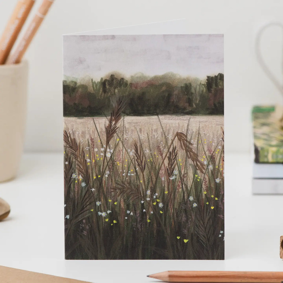 Joy Jen greeting card Autumn meadow