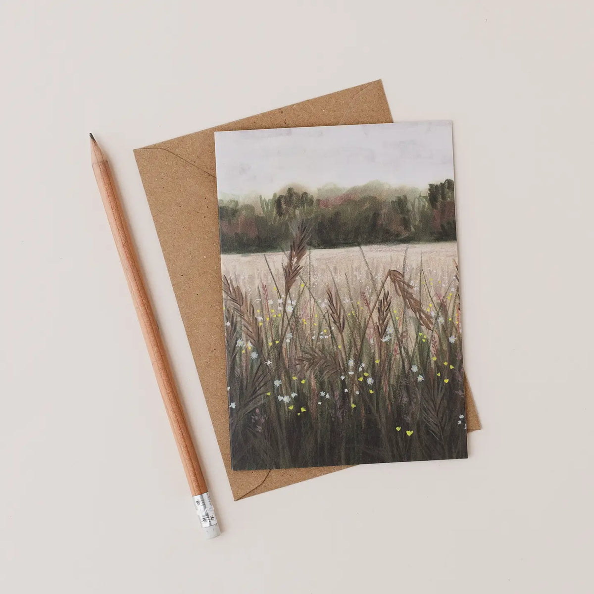 Joy Jen greeting card Autumn meadow