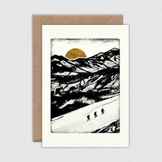 Making tracks greetings  card by Luke Holcombe
