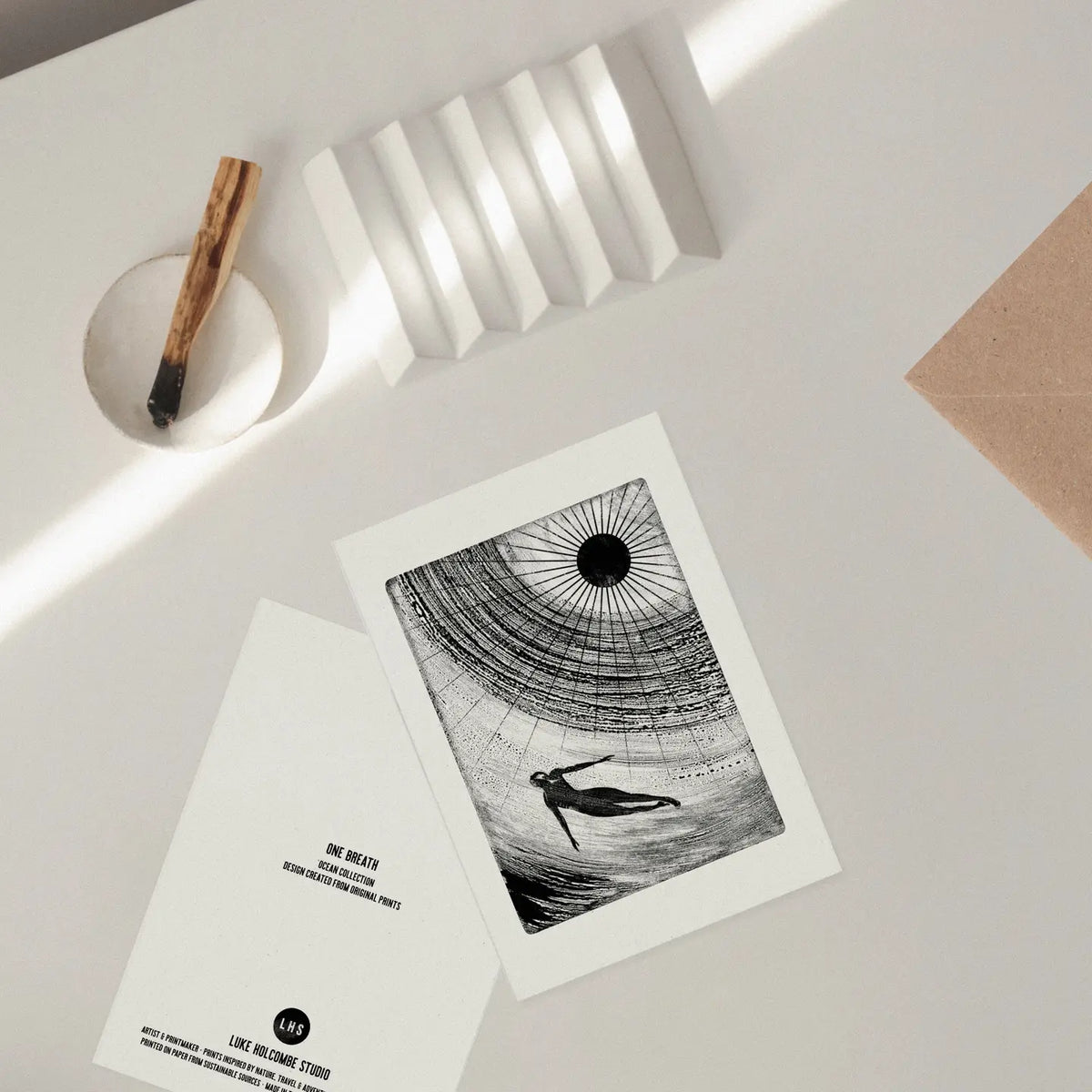 One breath greetings  card by Luke Holcombe