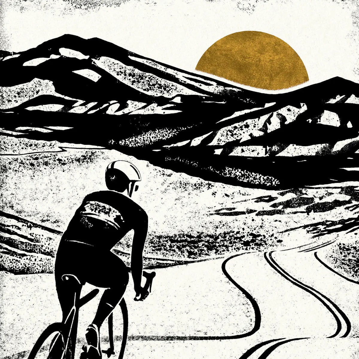 Ride free cycling  greetings  card by Luke Holcombe