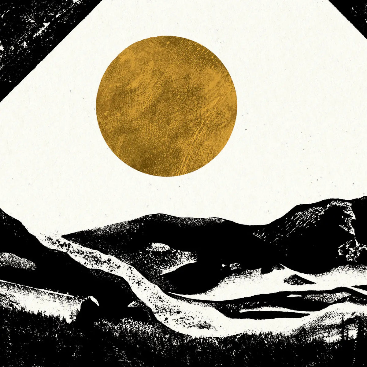 Shoreline - wild camping greetings  card by Luke Holcombe