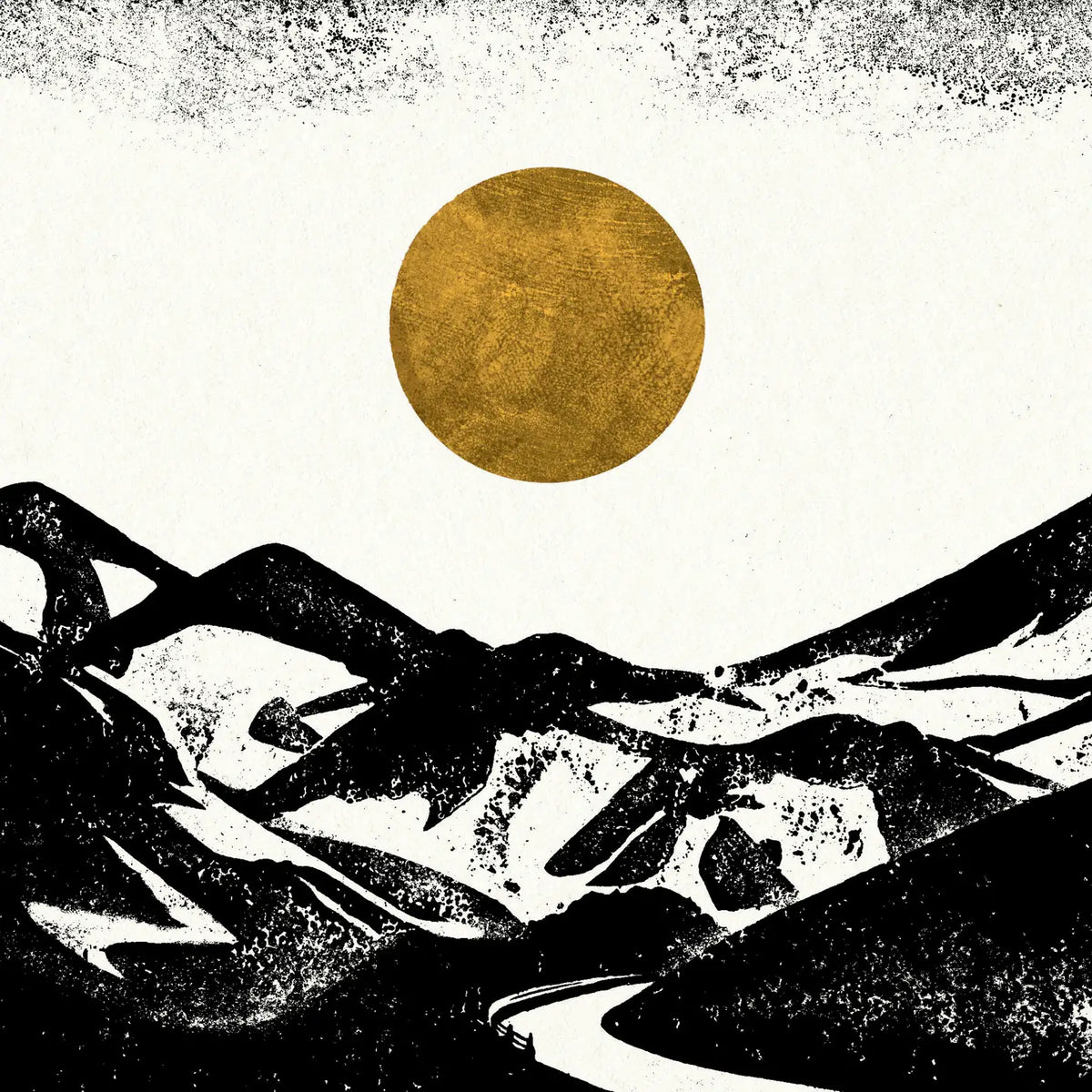 Switchback cycling greetings  card by Luke Holcombe