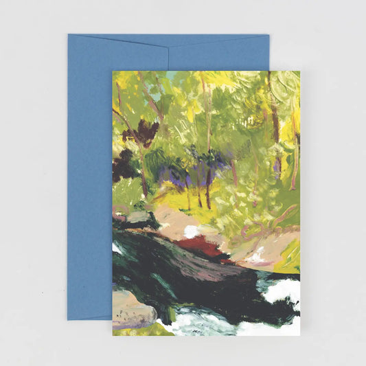 By the river greetings  card by Peggy Kate