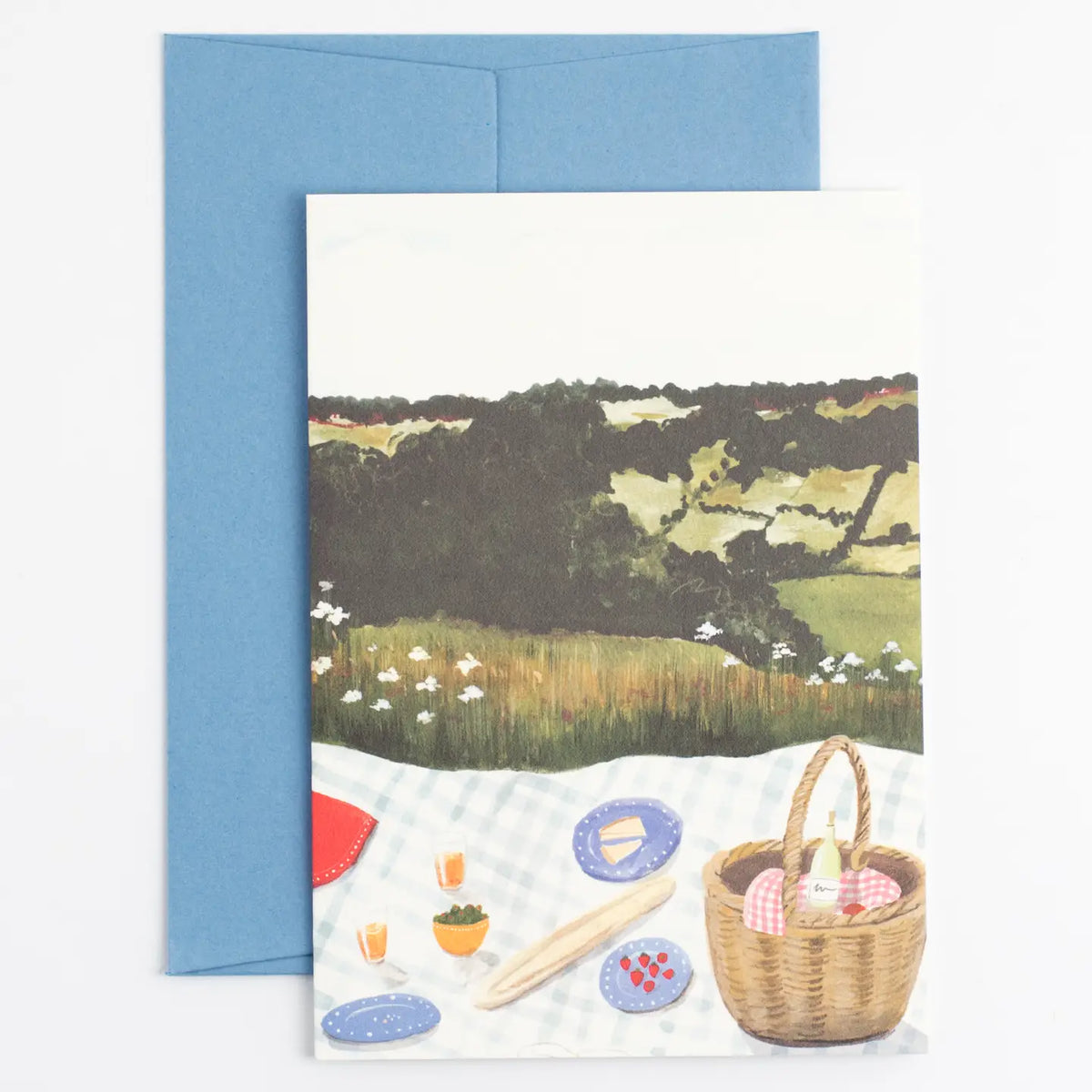Picnic   greetings  card by Peggy & Kate