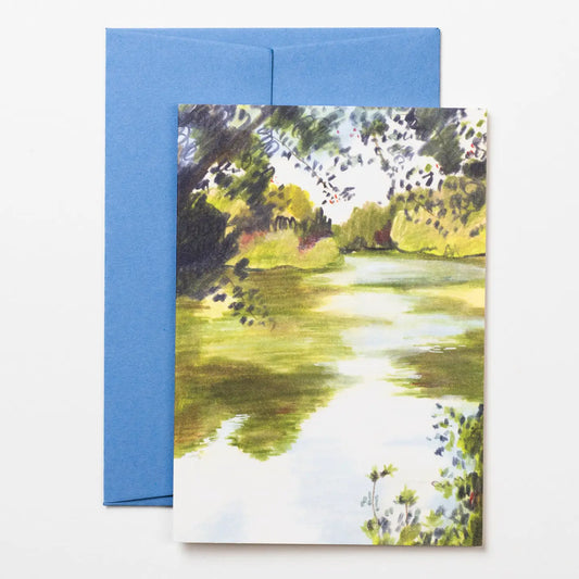 Pond greetings  card by Peggy & Kate