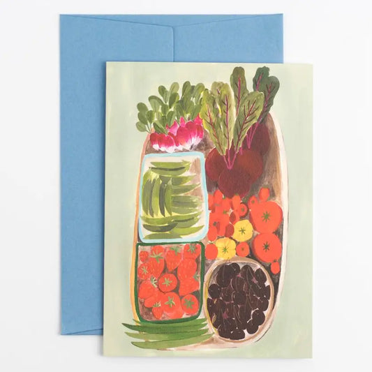 Summer Harvest  greetings  card by Peggy & Kate