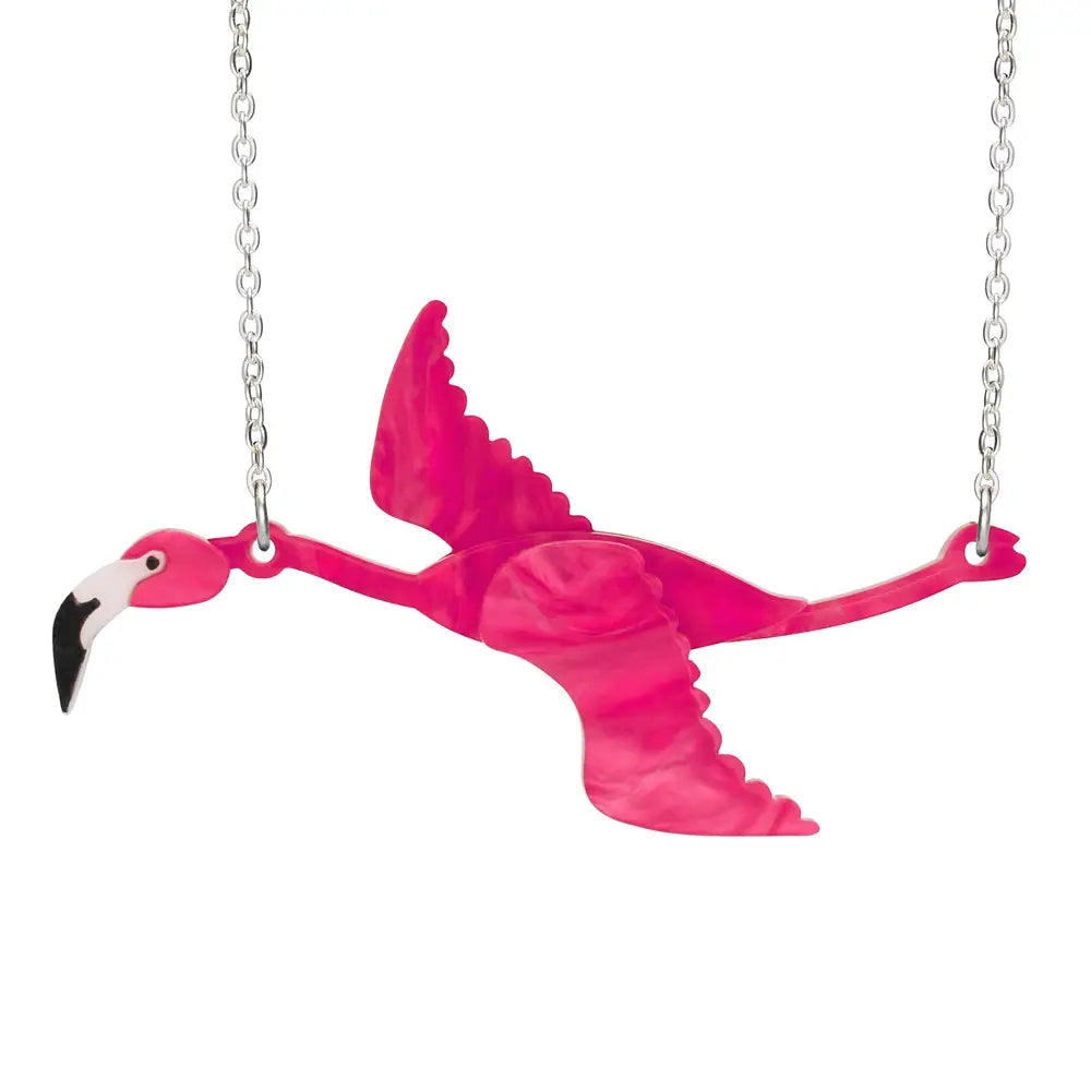 Little Moose flamingo necklace