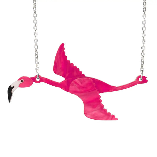 Little Moose flamingo necklace