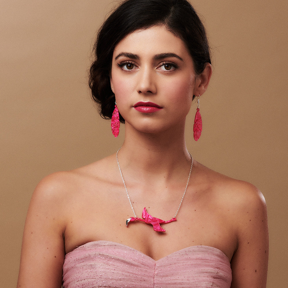 Little Moose flamingo necklace