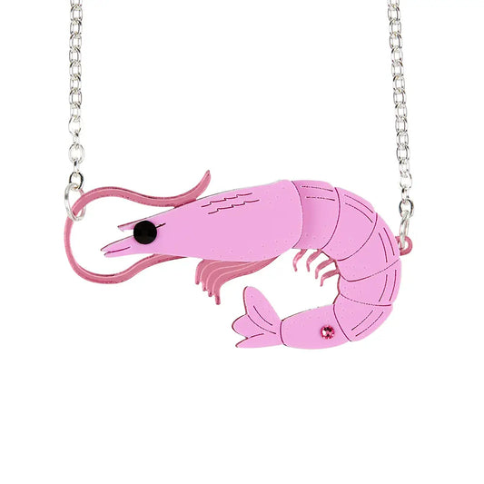 Little Moose Prawn pendant necklace