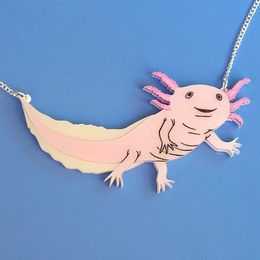Axolotl necklace by Kimchi and Coconut