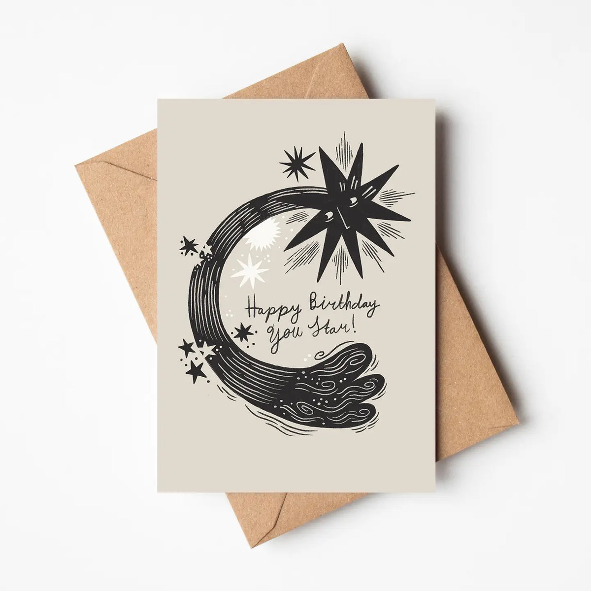 Lauren Marina greetings card Happy Birthday you star