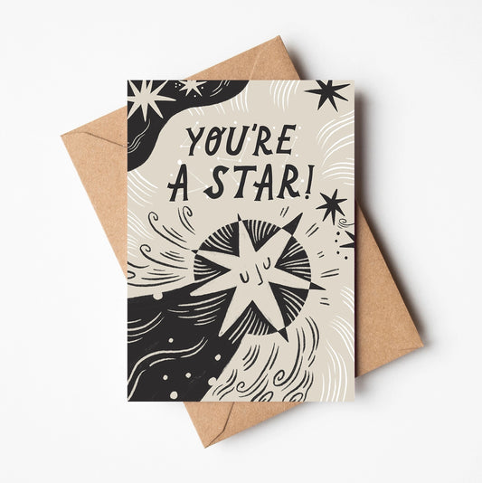 Lauren Marina greetings card you’re  a star