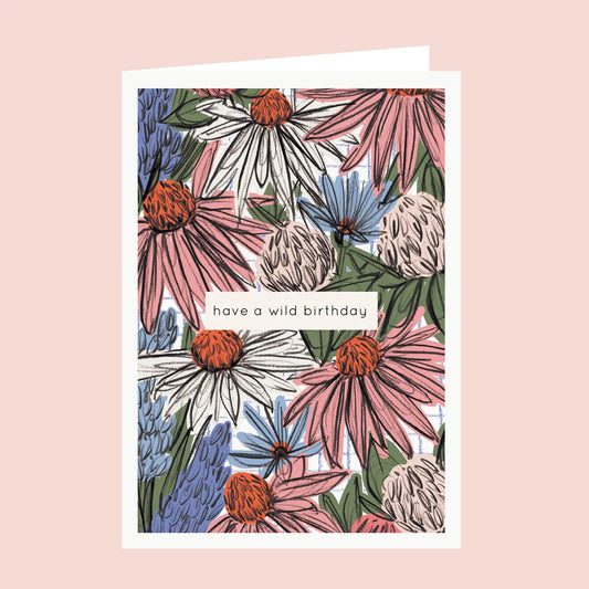 Aimee Mac greetings card wildflower birthday