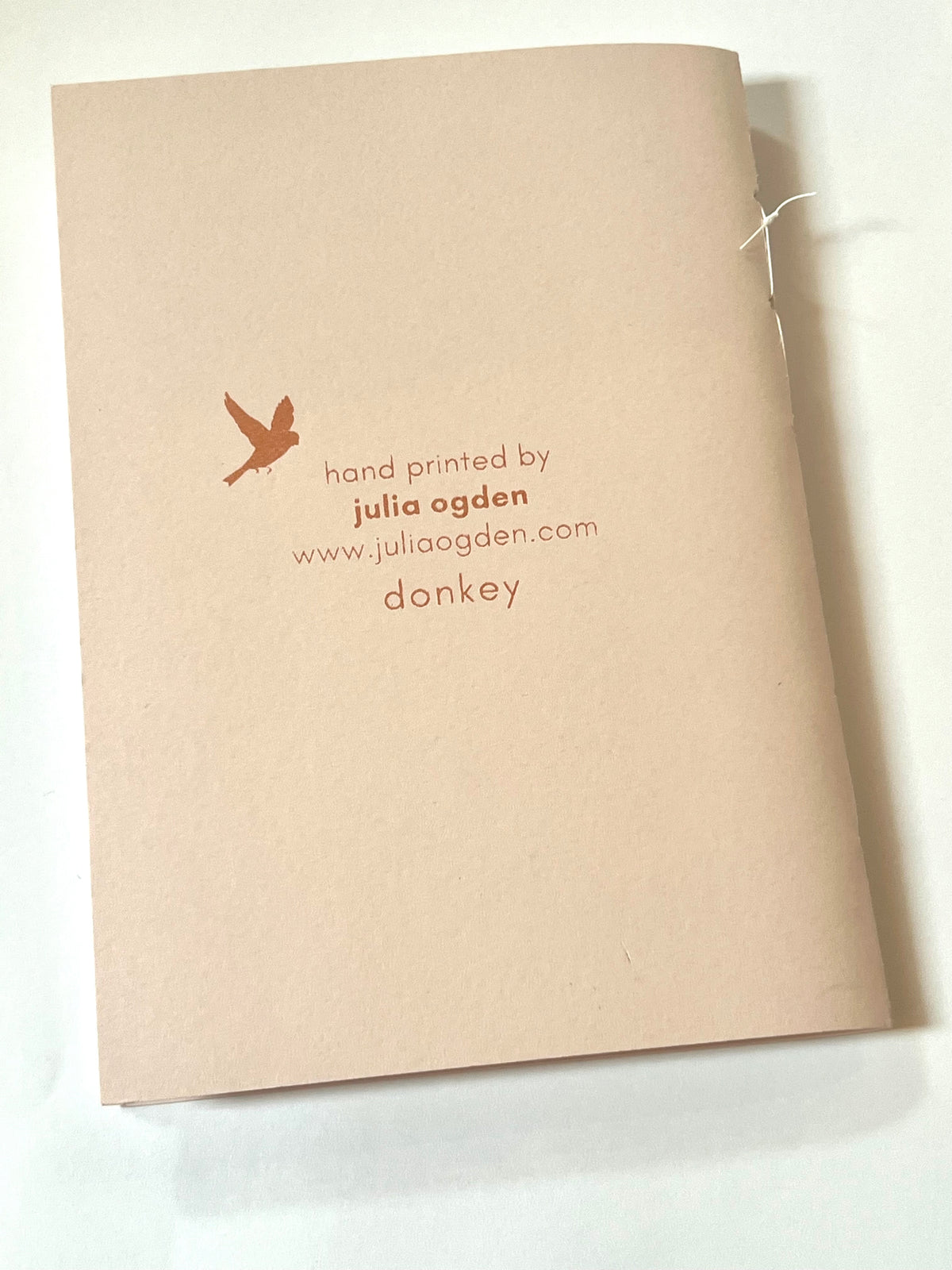 Julia Ogden screen printed notebook