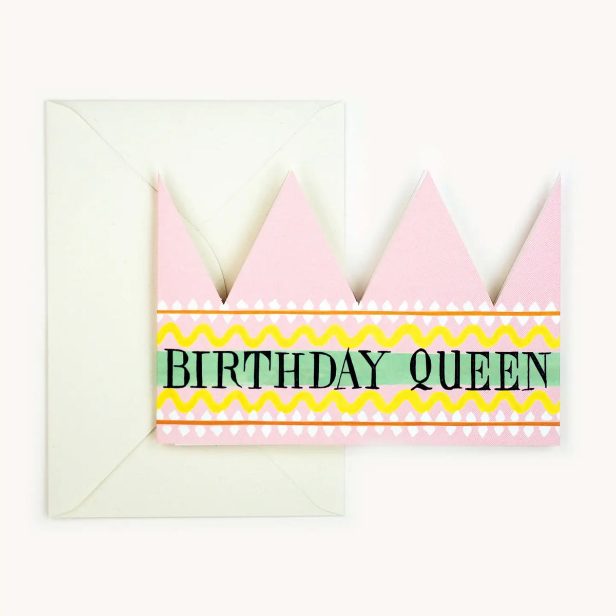 Hadley greetings card Birthday Queen  crown card