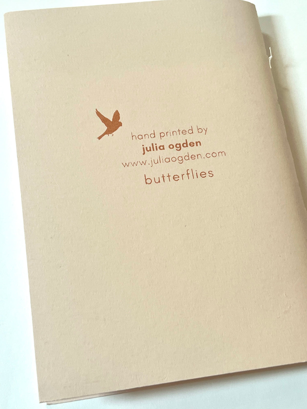 Julia Ogden screen printed notebook