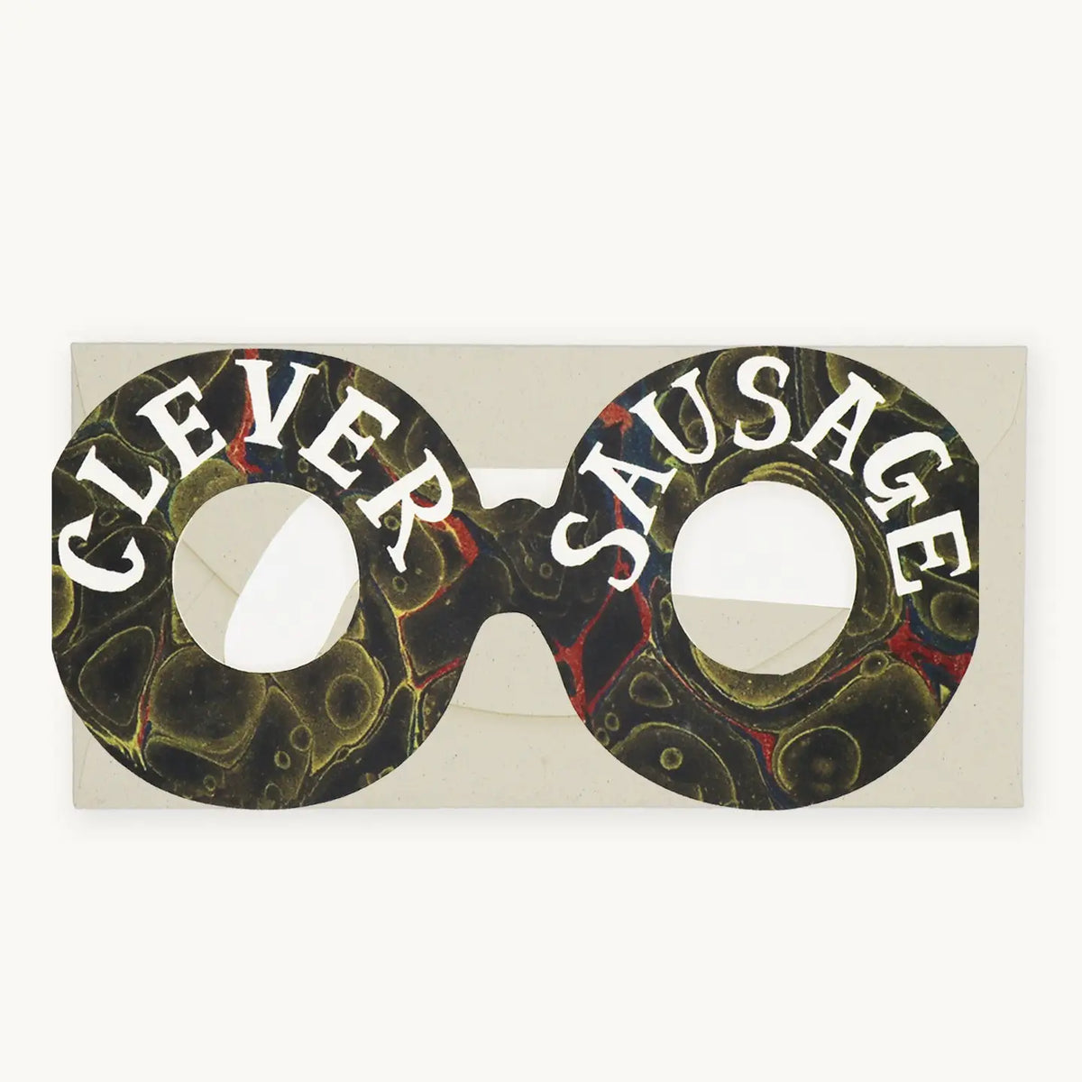 Hadley greetings card Clever Sausage