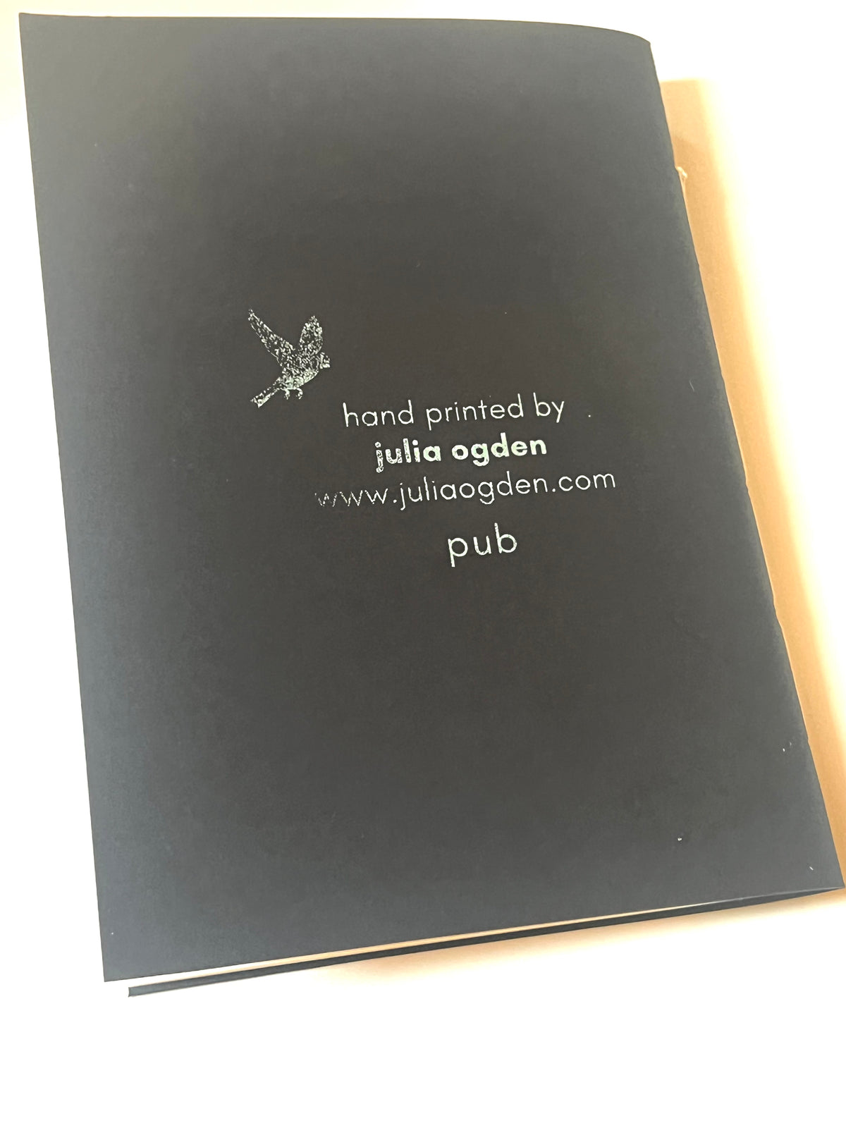 Julia Ogden screen printed notebook