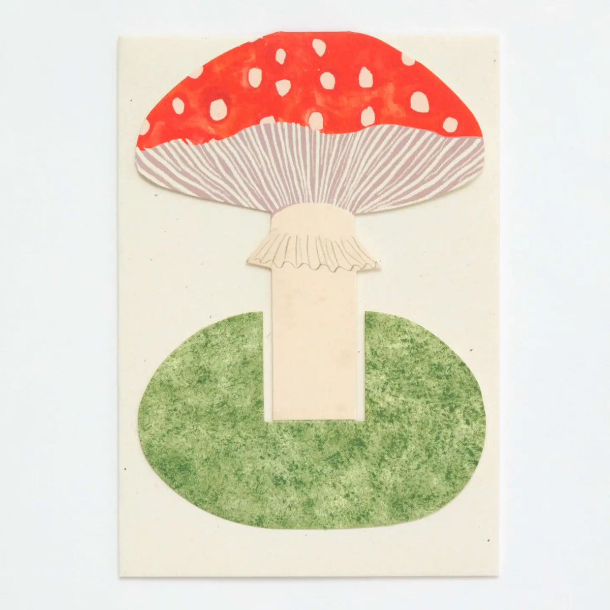 Hadley greetings card Toadstool stand up card