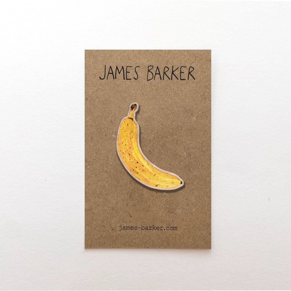 James Barker pin badge - banana