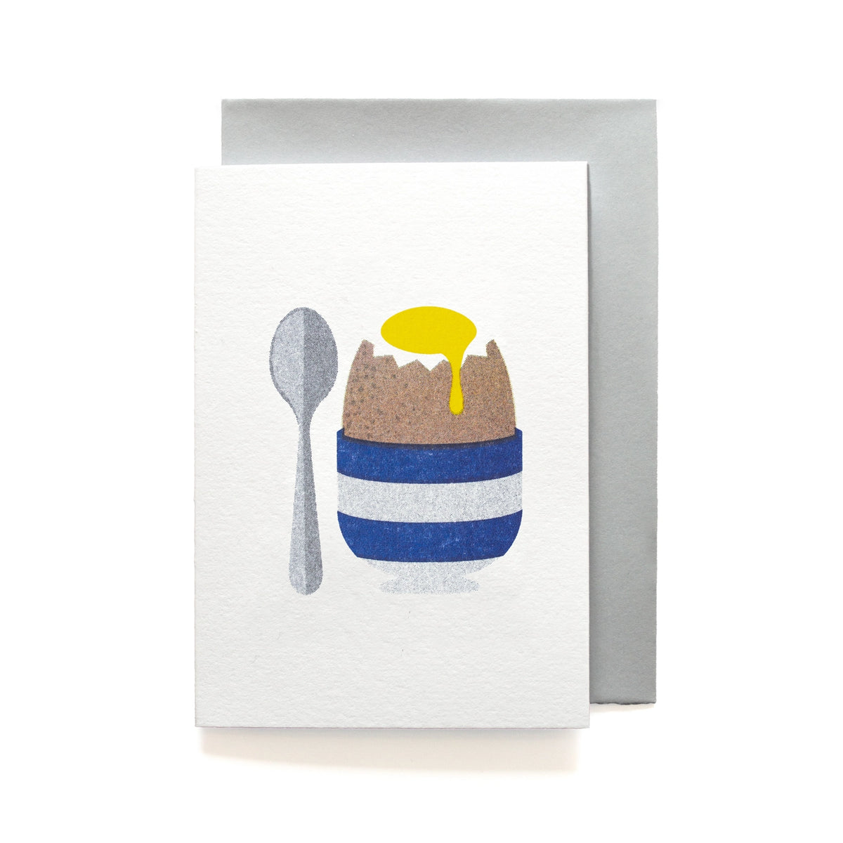 Bobbie Print risoprint mini greetings card - egg