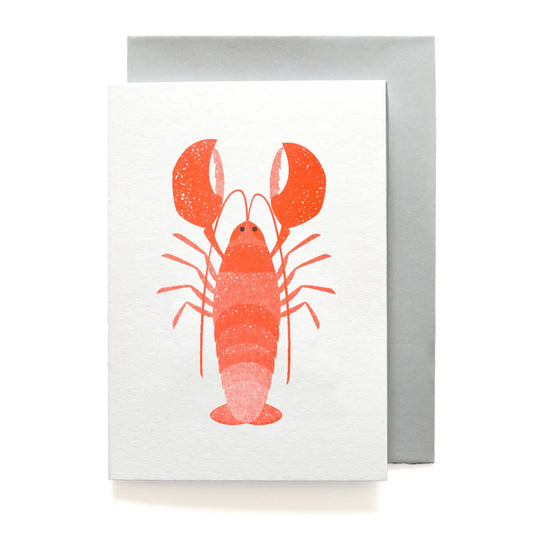 Bobbie Print risoprint mini greetings card -
