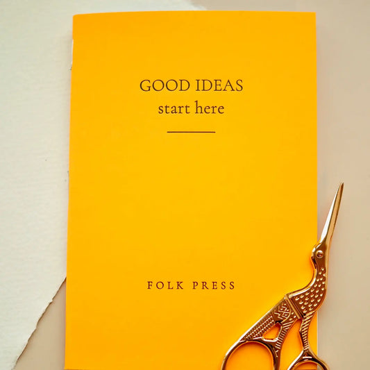 Folkpress letterpress good ideas notebook