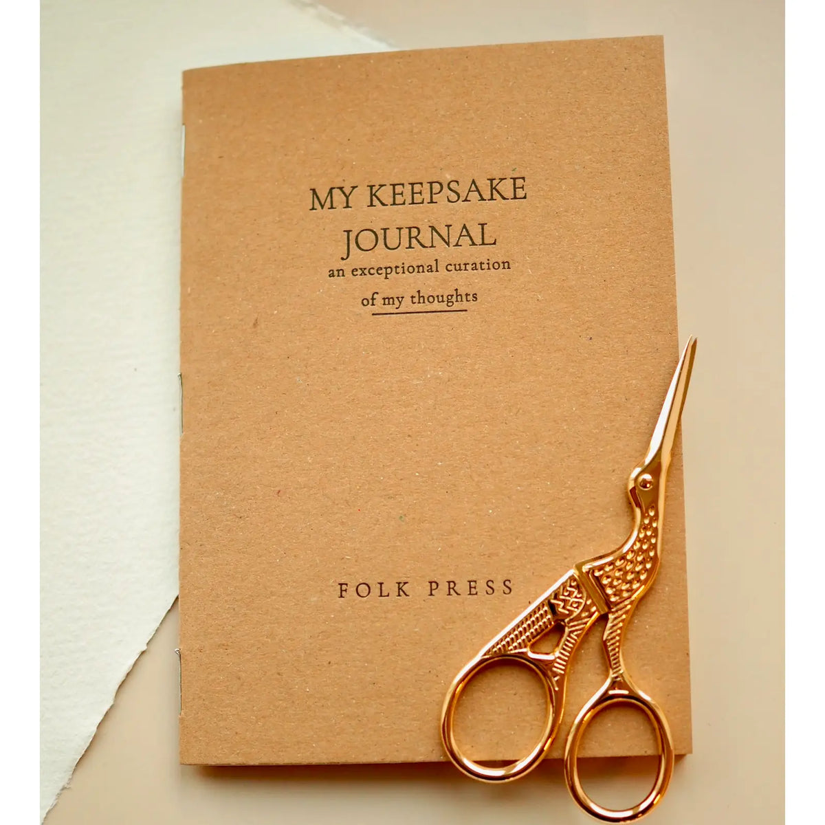 Folkpress letterpress my keepsake journal notebook