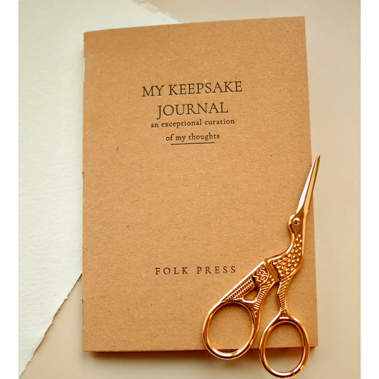 Folkpress letterpress my keepsake journal notebook