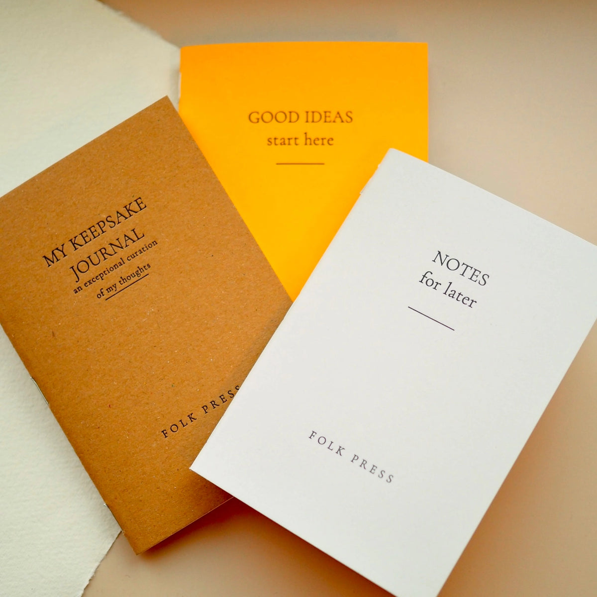 Folkpress letterpress my keepsake journal notebook