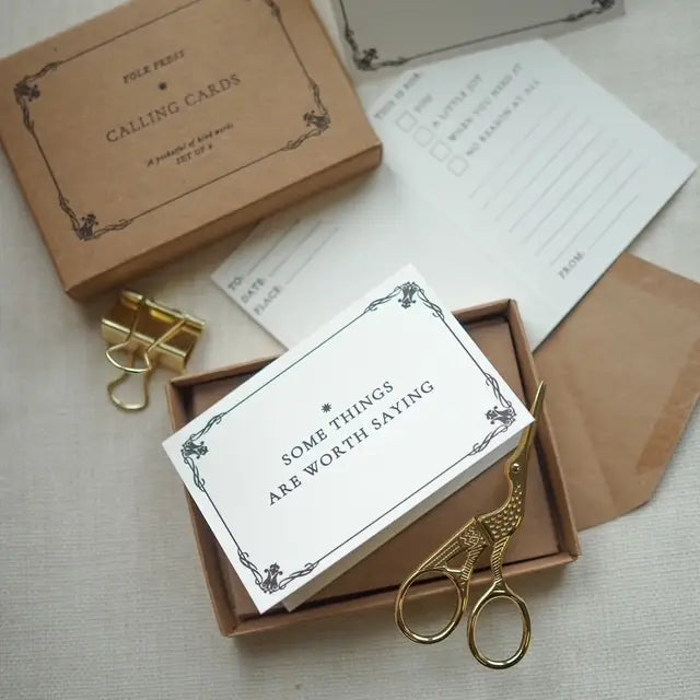 Folkpress letterpress correspondence cards