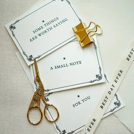 Folkpress letterpress correspondence cards
